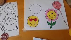 Ejercicios para niños con división por el número 8. Dibujos Con Circulos Facil Youtube