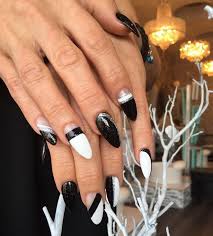 So, girls, i cannot imagine what is stopping you from getting these amazing for a straightforward and cute acrylic nail design, french tip your nails white but the rest of your roots nude. 21 Black And White Nail Art Designs Ideas Design Trends Premium Psd Vector Downloads