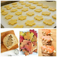 Cooking activities promote development and . Autumn Baking With Kids Tree And Leaf Snacks