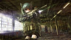 Anime decal girls with guns manga 少女向けアニメ, anime, cg artwork. Op Center Anime Anime Girls Gun Machine Gun Wallpapers Hd Desktop And Mobile Backgrounds
