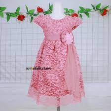 Pakaian anak perempuan usia 1 tahun memiliki model yang beragam seperti model dress, gaun, setelan celana, baju atasan, gamis anak dan lain . Gaun Pesta Size 8 12 Tahun Dres Ulang Tahun Premium Brukat Baju Anak Perempuan Dress Polos Natal Shopee Indonesia