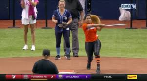 Marcell ozuna's wife smashed a home run almost as impressive as her husband's. Marcell Ozuna S Wife Genesis Hits Home Run Video Sports Illustrated