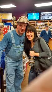 Ricki With Tim Smith Awesome Just Found Out Tim Was Up The Street At The Liquor Store Doing Signings I Had Been Cleaning Up Liquor Store People Moonshine