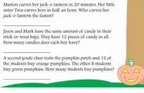 2nd Grade Halloween Word Problem Worksheets Education Com