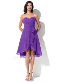 Us 94 00 A Line Princess Sweetheart Asymmetrical Chiffon Bridesmaid Dress With Bow S Cascading Ruffles Jj S House Floor Length Chiffon Bridesmaid Dresses Bridesmaid Dresses Chiffon Bridesmaid