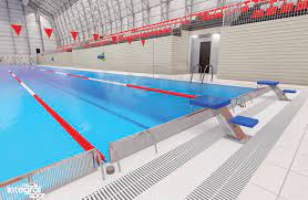 The competition pool has 10 spacious lanes, and underwater windows for innovative viewing. Semi Olympic Swimming Pools Integral Spor