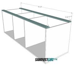 Over the summer, my husband's brother and wife were remodeling their bathroom. Double Vanity With Center Drawers Free Plans Sawdust Girl