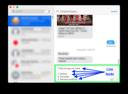 The subject line is a crucial part of an email, but you don't see it very often in texts. How To Insert A Return Line Feed In Messages On The Mac One Minute Macman
