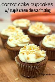 Cupcake Recipe Carrot Cake W Maple Cream Cheese Frosting Cupcake Recipes Desserts Easter Dessert