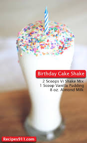 Birthday Cake Protein Shake Gnc Pin By Francine Henderson On Visalus Recipes Protein Shake Recipes Shake Recipes 310 Shake Recipes