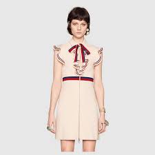 Shop The Sylvie Web Stretch Jersey Dress At Gucci Com Enjoy Free Shipping And Complimentary Gift Wra Elegant Casual Dress Casual Dresses For Women Gucci Dress