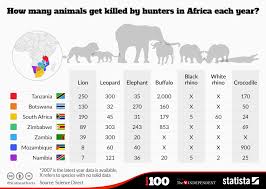 Chart How Many Animals Get Killed By Hunters In Africa Each
