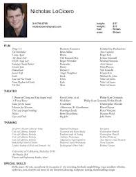 Example Actor Resume Format Latest Resume Format Acting Resume Acting Resume Template Resume Skills