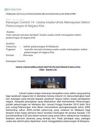 Malaysia juga terkenal dengan destinasi hub halal dan menjadi tumpuan pelancong asing terutamanya, asia barat, timur tengah dan asia tenggara. Karangan Spm Langkah Langkah Memajukan Industri Pelancongan Di Malaysia