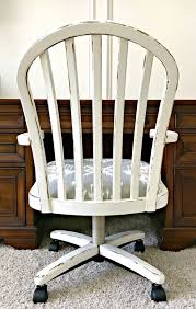 Beautiful Office Chair Makeover And Fixing Roller Wheels Abbotts At Home Office Chair Makeover Chair Makeover Wooden Chair