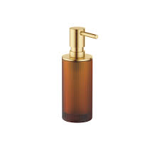You may wish to select a large dispenser in order to avoid refilling it often but make sure there is plenty of room for the dispenser size you choose. Cyo Brushed Durabrass Accessories Soap Dispenser Freestanding