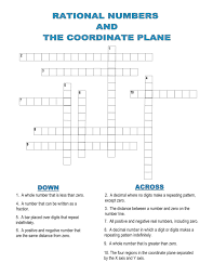 Math crossword puzzle # 28 Math Vocabulary Crossword Math Vocabulary Math Vocabulary Activities 8th Grade Math