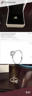 Pandora Luminous Love Knot Ring 54 Love Knot Ring Knot Ring Pandora Jewelry Rings