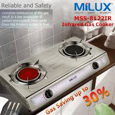 Desainnya mampu membuat dapur terasa lebih moderen dan minimalis. Buy Milux Stainless Steel Infrared Gas Cooker Dapur Gas Infra Merah Mss 8122ir Seetracker Malaysia