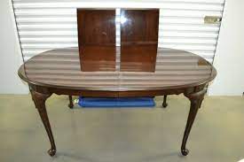 This may be a good idea if you have existing chairs you want to pair with. Ethan Allen Georgian Court Cherry Oval Extension Table Queen Anne Legs 11 6214 For Sale Online Ebay