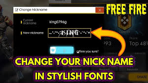 Type your nick in the text box: Cool Names For Free Fire How To Create Your Own Style