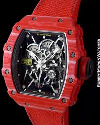 Richard mille tourbillon dragon jackie chan rm057 pembe altın bezel siyah kordon eta. Richard Mille Rm 35 02 Rafael Nadal Automatic Box Papers