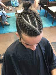 men s braids cornrows man bun ig hairbymadimo viking hair mens hairstyles styles drawings of easy