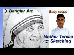 How To Draw Mother Teresa Sketching Step By Step Youtube This drawing is perfect for creating your own mother's day card. how to draw mother teresa sketching step by step