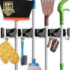 Check spelling or type a new query. Holikme Mop Broom Holder Wall Mount Metal Pantry Organization And Storage Garden Kitchen Tool Organizer Wall Hanger For Home Goo