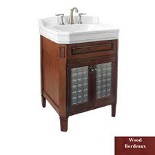 River S Edge 25 Bordeaux Whitehall Lane Bath Vanity With Top Lowes Bathroom Vanity Bathroom Vanity Bathroom Redesign