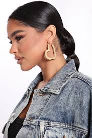 Heart Beat Hoop Earrings
