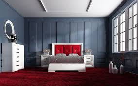 All Lacquered White Leather Bedroom Set In Queen Size The Smoothness In Its Design And Str Modern Bedroom Set Contemporary Bedroom Contemporary Bedroom Design