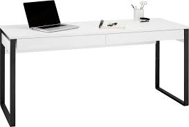 Wegen wohnungsauflösung weißer eckschreibtisch mit regalen auf der einen seite und einer auziehbaren brett für die tastatur,. Places Of Style Schreibtisch Moid Breite 160 Cm Otto