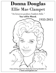 Select from 35970 printable crafts of cartoons, nature, animals, bible and many more. Donna Douglas Elly May Clampett Free Online Coloring Page Coloring Books