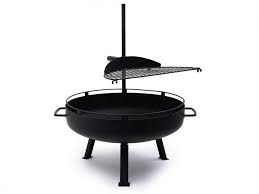 Titan great outdoors campfire adjustable swivel grill fire pit cooking grate griddle plate bbq. Cowboy Fire Pit Grill 23 Barebones Living The Grommet