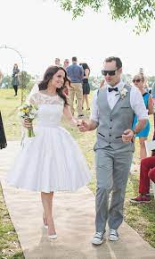 Grey And Yellow Theme Wedding Short Wedding Dress Bow Tie And Converse All Stars Tony Bianco H Wedding Dress Necklines Short Wedding Dress Bow Wedding Dress