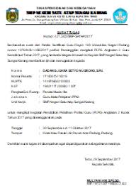 Contoh surat izin tidak masuk kuliah karena acara keluarga. Download Format Surat Tugas Mengikuti Plpg Sertifikasi Guru Dan Syarat Yang Harus Dipenuhi Peserta Plpg Dadang Jsn
