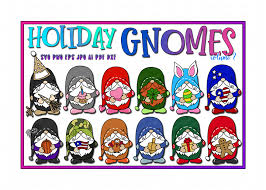 Download Holiday Gnomes Collection Valentines Easter Birthday New Years By Diva Watts Designs Thehungryjpeg Com