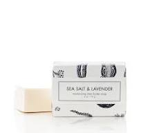 Savon en barre au beurre de karité, au sel de mer et à la lavande