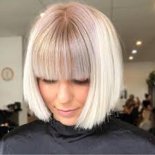 short simple and sweet hairbytashc behindthechair hairandharlow hair styles short hair with bangs short bob hairstyles