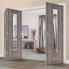 Thrufold Laminate Light Grey Ottawa 2 1 Folding Door Clear Glass Greydoors Bifold Decoracion De Interiores Puertas Interiores Puerta Interior