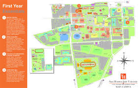 Campus Map Shsu Visitors Guide Campus Map Campus University