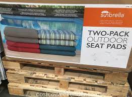Outdoor patio cushions costco azores niko 9 piece sectional turo urban venice hampton furniture danbury 6 conversation set collections classic adirondack collection. Sunbrella Outdoor Seat Pads 2 Pack Costco Weekender