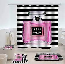 Find a wide selection of shower curtains and curtain hooks on athome.com, and buy them at your local at home store. Chanel Shower Curtain Rosamiss Store Shop Unique Innovative Gifts