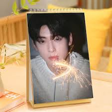 2025Year Cha Eun-Woo 13pages Desk Calendar Planner Desktop Ornaments  Decoration