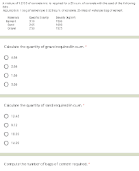 We did not find results for: A Mixture Of 1 2 5 5 Of Concrete Mix Is Required For Chegg Com
