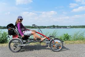 Cruising The Bike Path Along The Danube With The 2 Rider Family Bike Entlang Der Schonen Blauen Donau Mit Dem 2 Rider Familienf Tandem Fahrrad Tandem Fahrrad