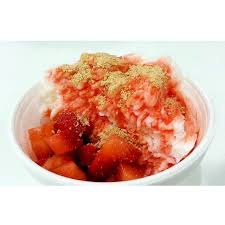 Shaved Flavored Ice From Snowdaes In Lowell Ma Strawberry Cheesecake Flavor Strawberry Cheesecake Food Foodie