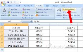 How To Name A Cell Or Excel Data Area