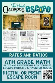 Proportions notes hw key answer : Ratios Escape Room Sixth Grade Math Common Core Math Activities Sixth Grade